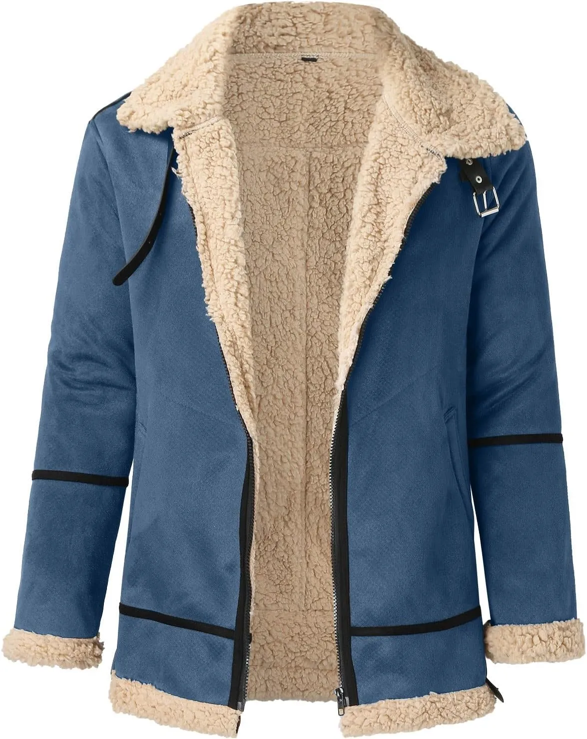 LCMTWX Coats for Men and Winter Jacket Coat Leisure Plus Size Hat Zip Pocket Cotton-Padded Warm Men's Thicken Warm Winter
