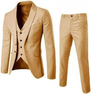 LCMTWX Men Suits Slim 3 Suit Business Wedding Party Jacket Vest & Pants Coat Men'S Suits Regular Fit MenS Suits Black Suit