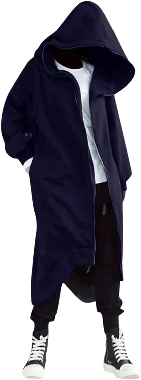 LCMTWX Mens Hoodies Zipper Hoodie Splicing Large Size Sweater Jacket Full Zip Long Sleeve Sweatshirt Full Zip Long Sleeve