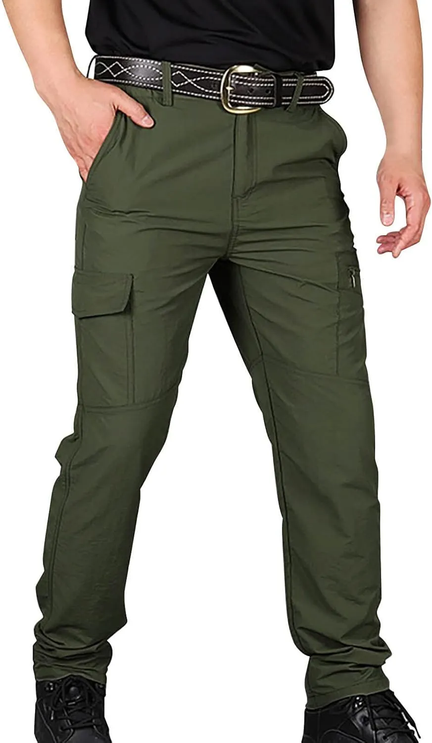 LCMTWX Mens Work Pants Sports Outdoor Mountaineering Men's Work Pants Men's Joggers with Pockets Black Sweatpants Men Men's