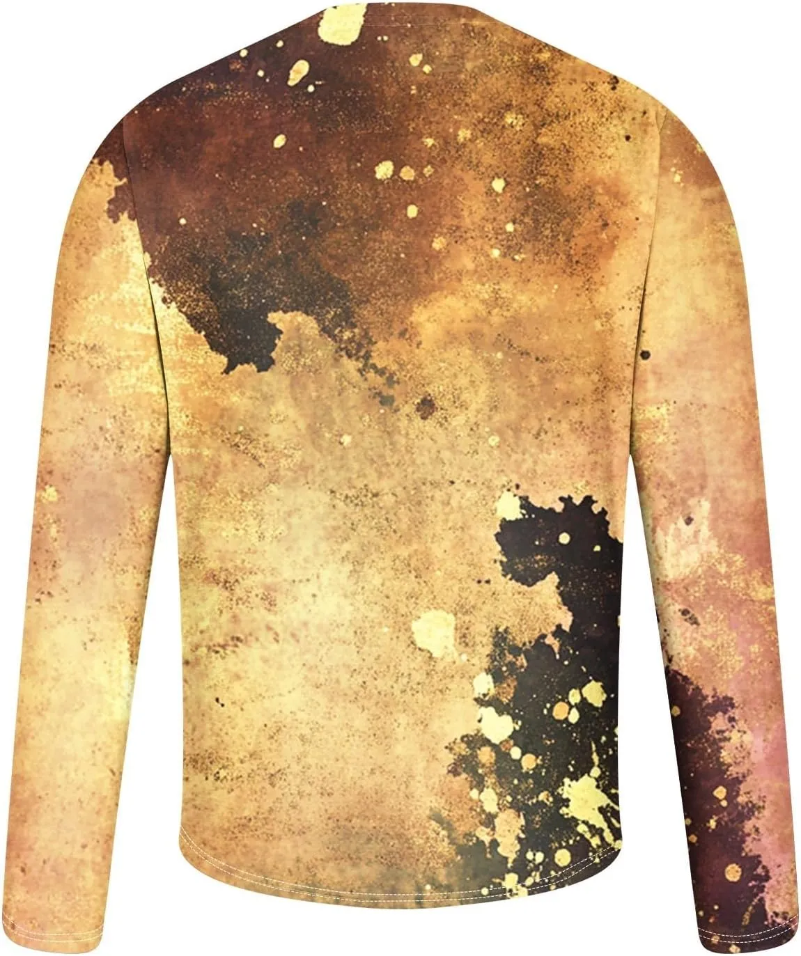 Long Sleeve Shirts for Men Camouflage Print Casual Stylish Workout Crewneck Cotton Sweatshirts Loose Fit Pullover Tees