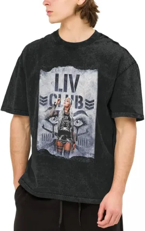 Man's Vintage Oversized Cotton T Shirt Round Neck T Shirts Top
