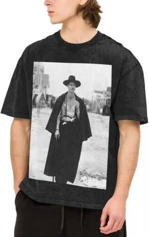 Man's Vintage Oversized Cotton T Shirt Round Neck T Shirts Top