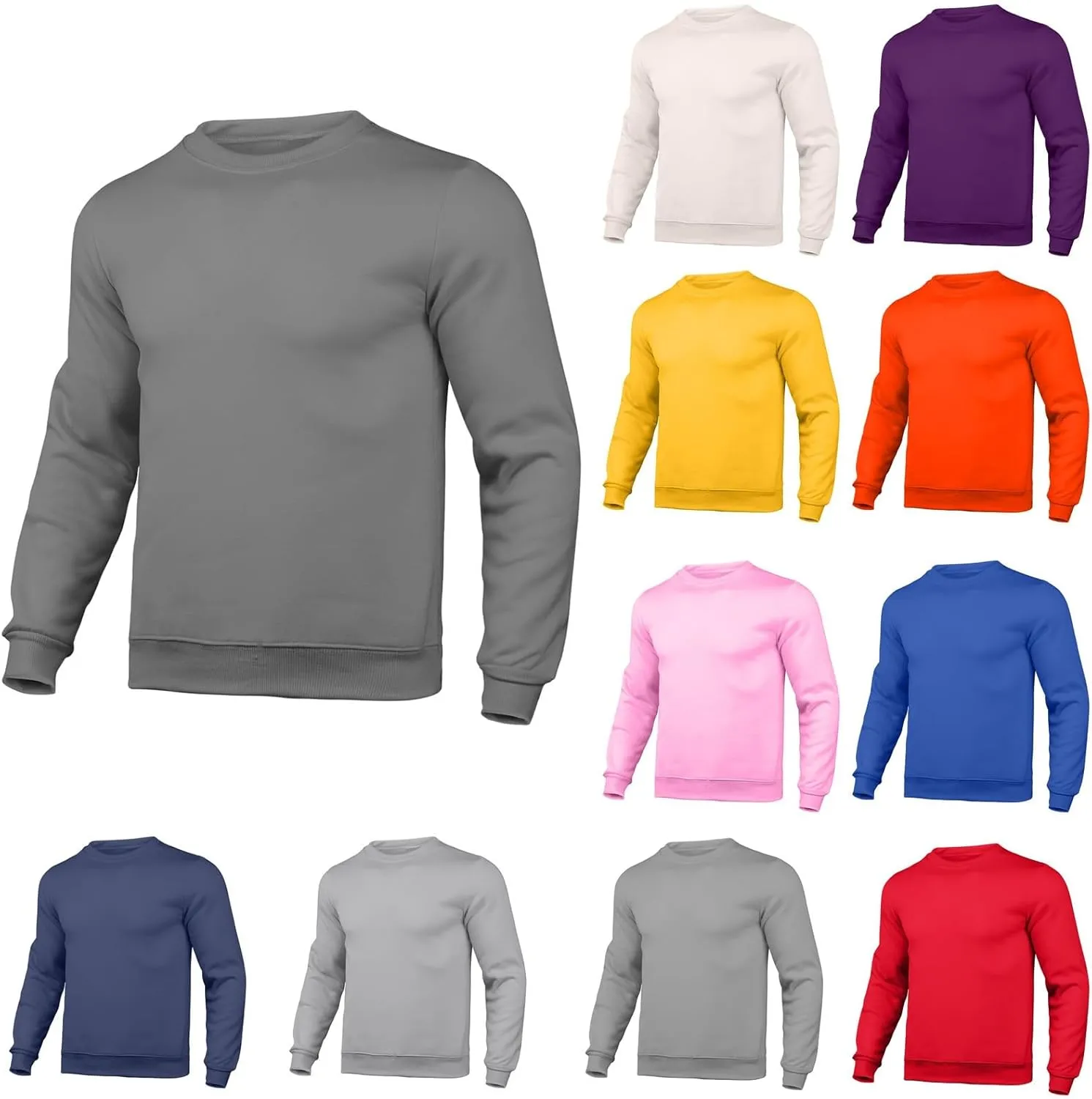 Men Long Sleeve Hoodless Sweatshirt Long Sleeve Half Zip Long Sleeve Sweatshirt Top Mens Crew Neck
