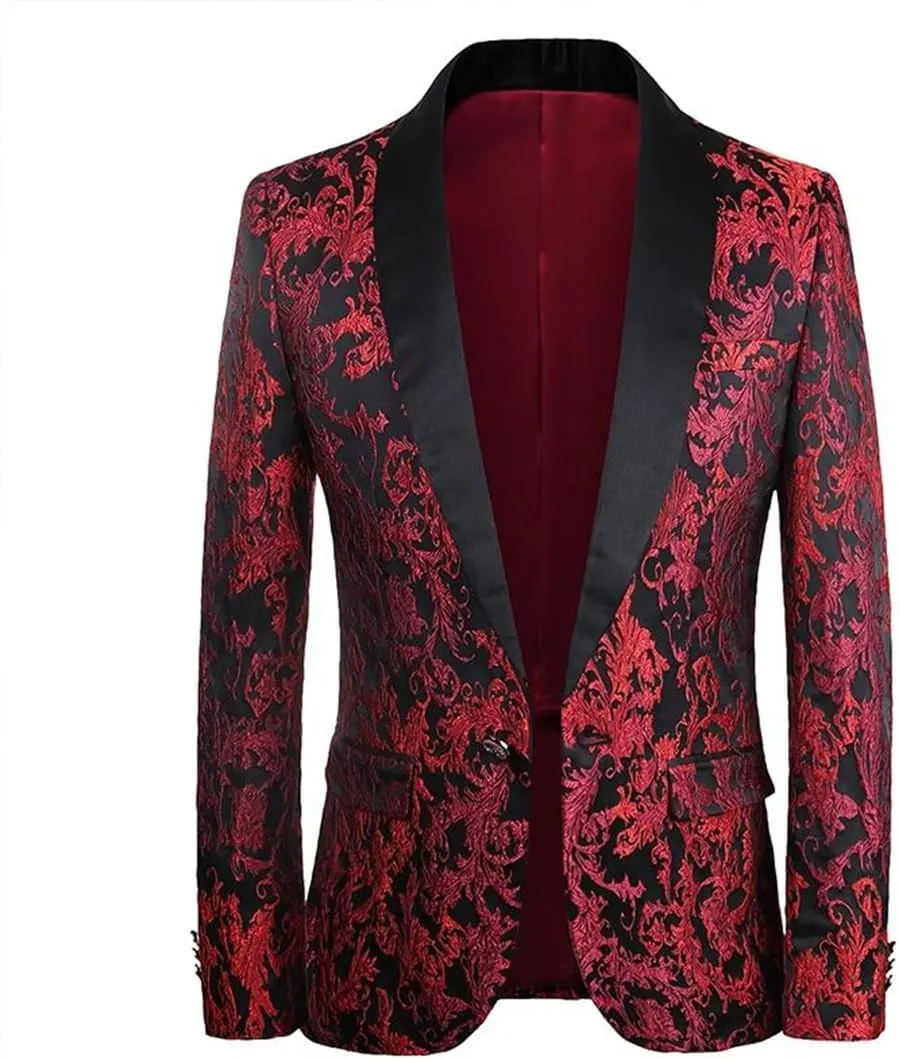 Mens Blazer Casual Slim Fit Suits Coat