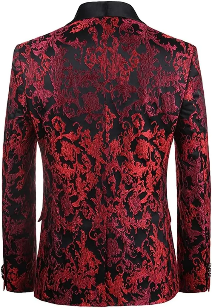 Mens Blazer Casual Slim Fit Suits Coat