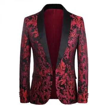 Mens Blazer Casual Slim Fit Suits Coat