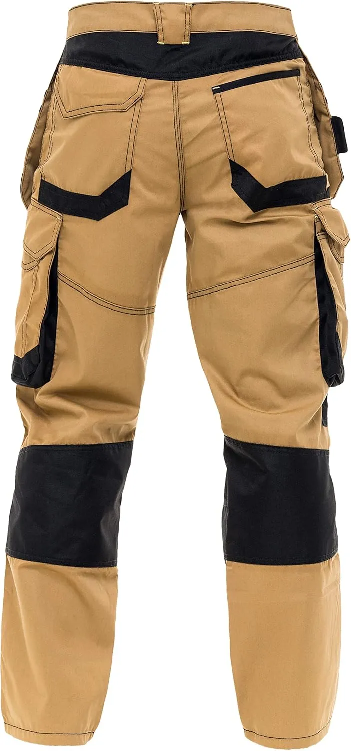 Mens Cargo Combat Pants Durable Work Pants with Tool Pockets Tactical Field Construction Work Safety Pants