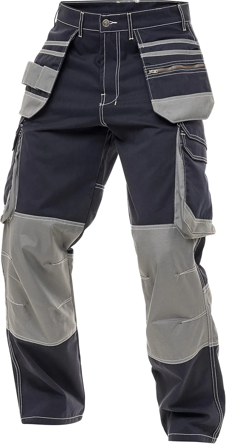 Mens Cargo Combat Pants Durable Work Pants with Tool Pockets Tactical Field Construction Work Safety Pants