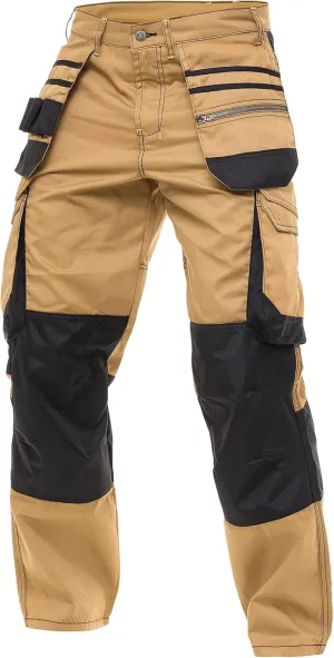 Mens Cargo Combat Pants Durable Work Pants with Tool Pockets Tactical Field Construction Work Safety Pants