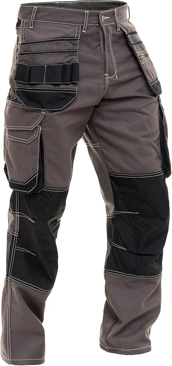 Mens Cargo Combat Pants Durable Work Pants with Tool Pockets Tactical Field Construction Work Safety Pants