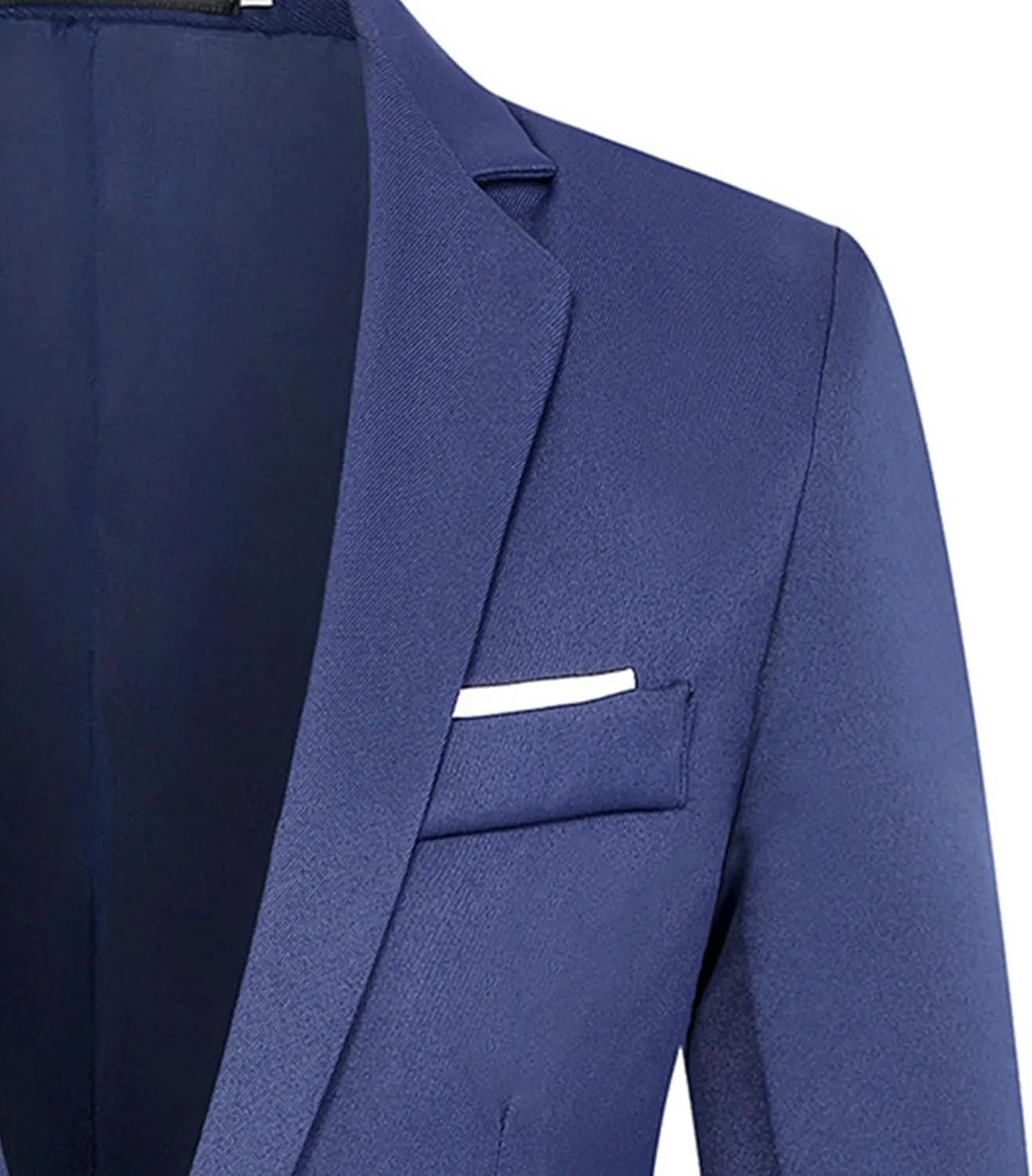 Men's Casual Blazer Jacket Fashion Slim Fit Business Sports Coat One Button Notched Lapel Business Suit Jacket