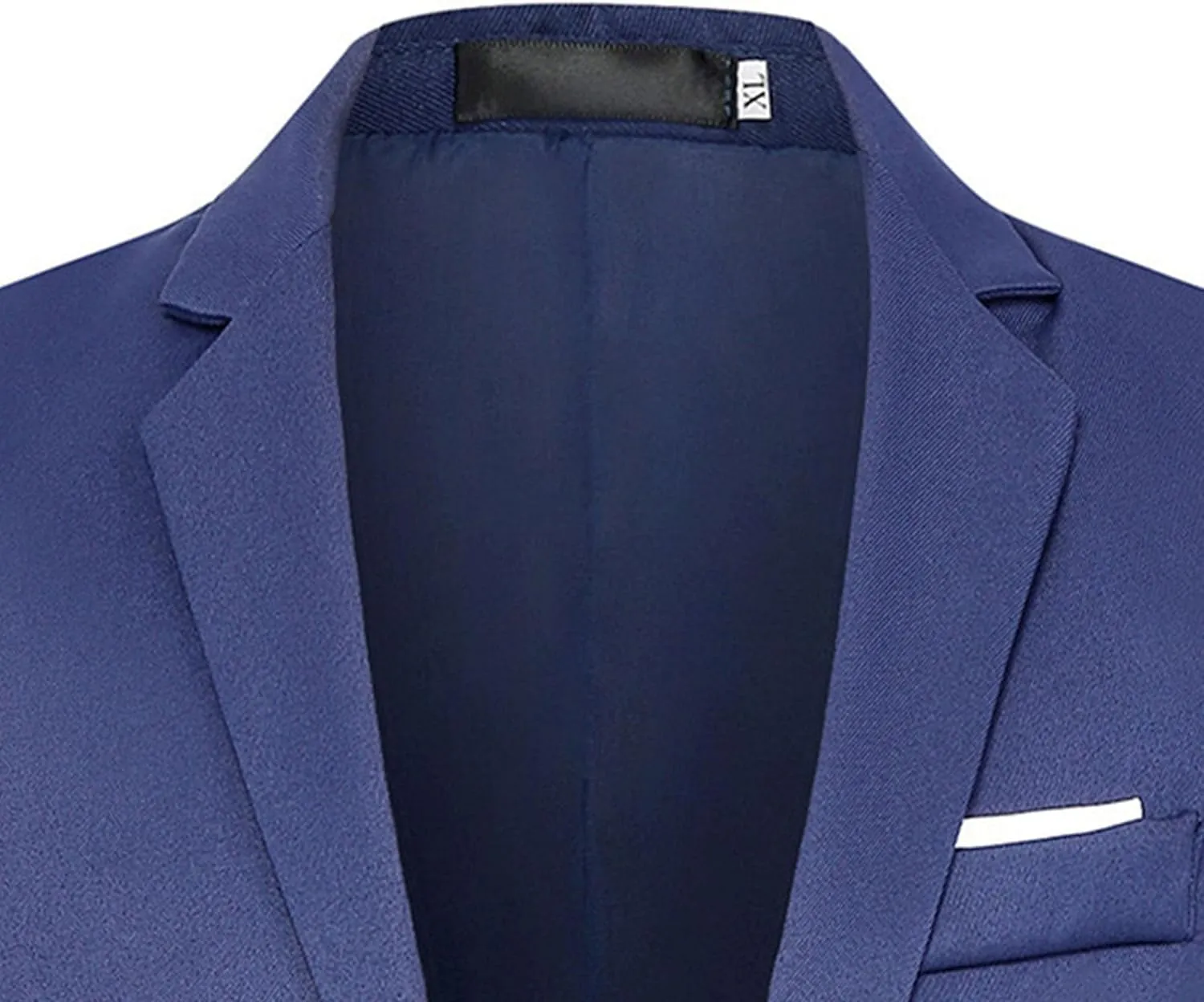 Men's Casual Blazer Jacket Fashion Slim Fit Business Sports Coat One Button Notched Lapel Business Suit Jacket