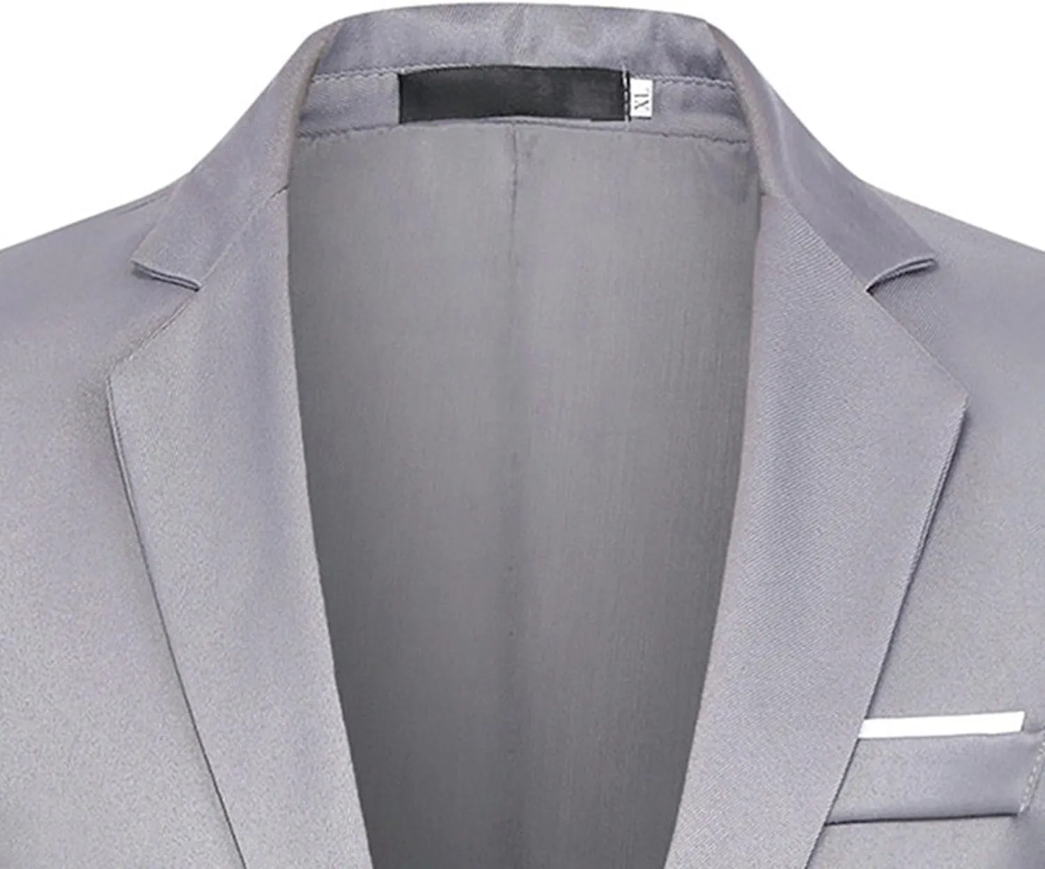 Men's Casual Blazer Jacket Fashion Slim Fit Business Sports Coat One Button Notched Lapel Business Suit Jacket