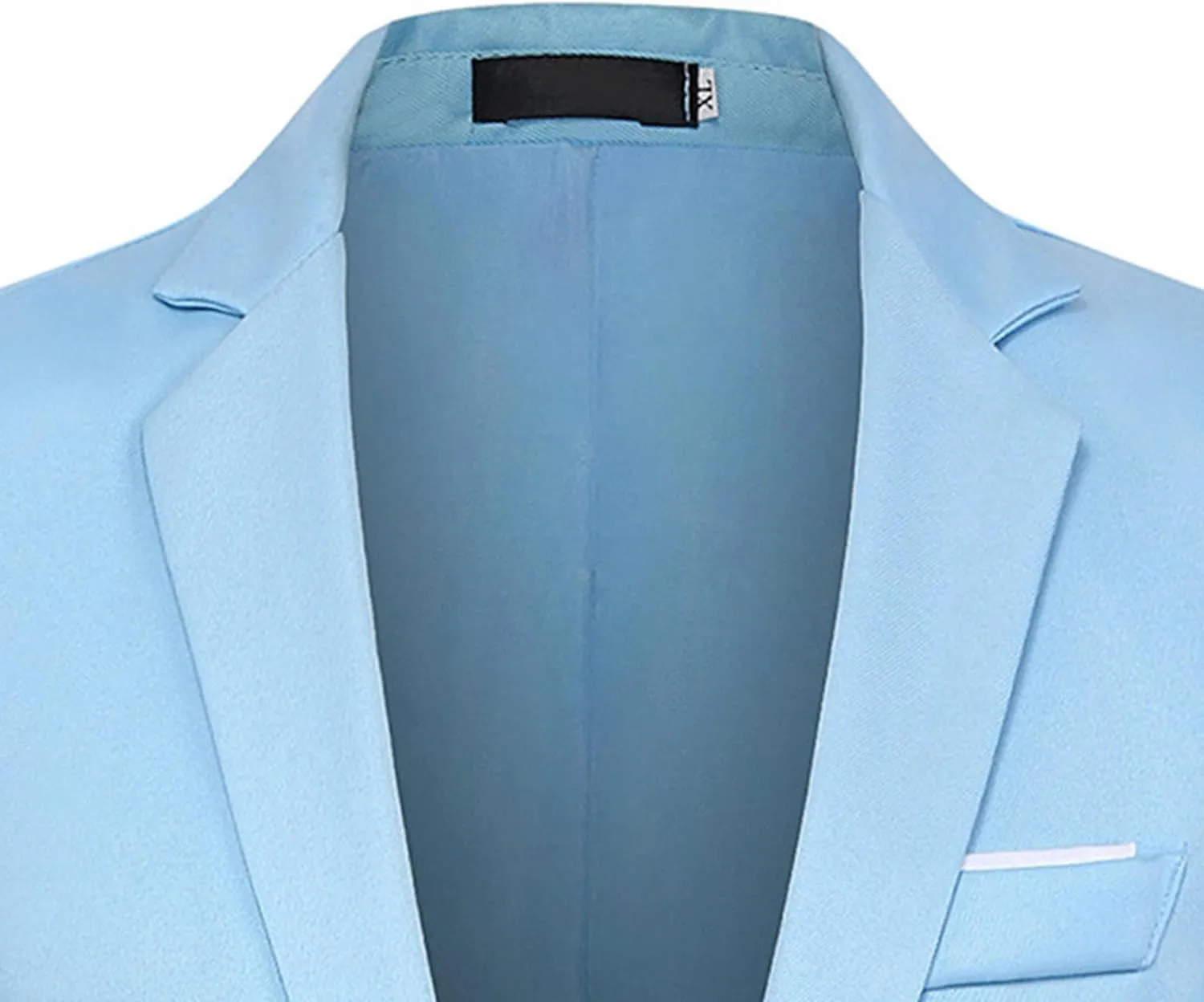Men's Casual Blazer Jacket Fashion Slim Fit Business Sports Coat One Button Notched Lapel Business Suit Jacket