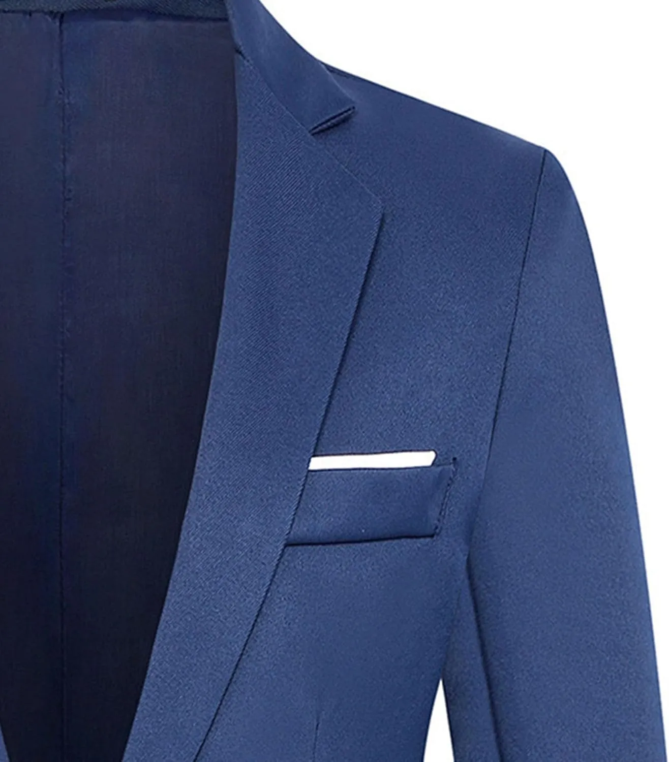 Men's Casual Blazer Jacket Fashion Slim Fit Business Sports Coat One Button Notched Lapel Business Suit Jacket