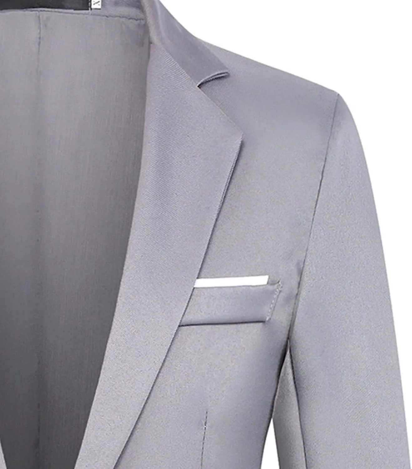 Men's Casual Blazer Jacket Fashion Slim Fit Business Sports Coat One Button Notched Lapel Business Suit Jacket