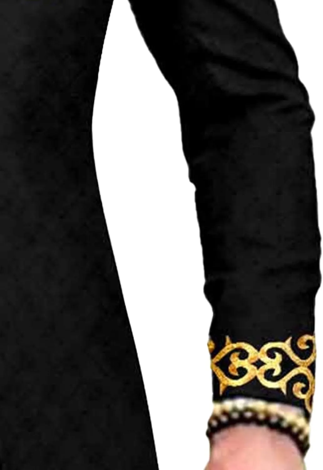 Men's Double Breasted Slim Fit Embroidery Suits African Chain Decorate Ethnic Suits Slim Fit Blazer Pants Outfits