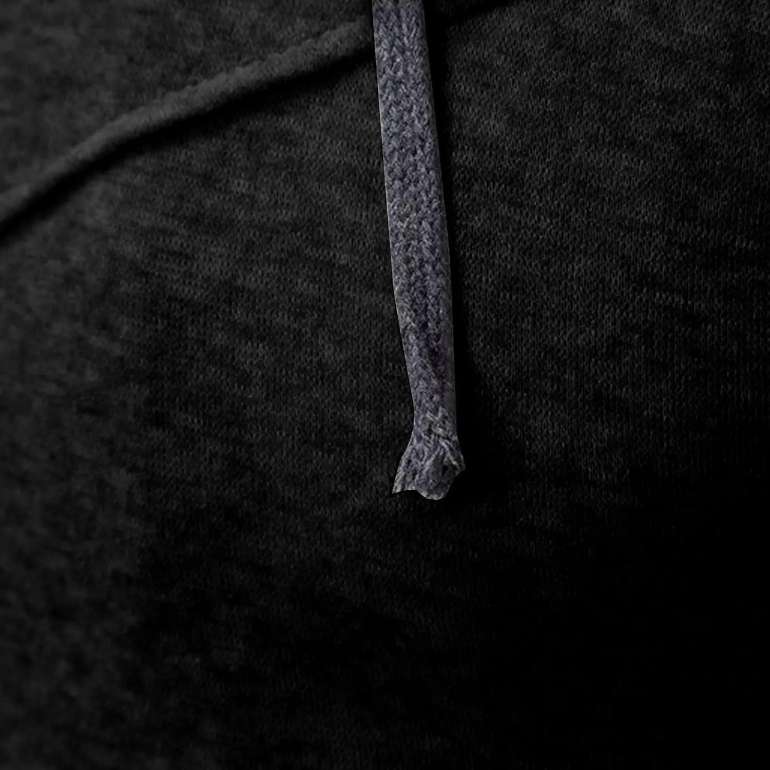 Men's Double Zipper Stand Collar Jacket Drawstring Long Sleeve Hooded Sweatshirt Fashion Casual Jacket with Pockets