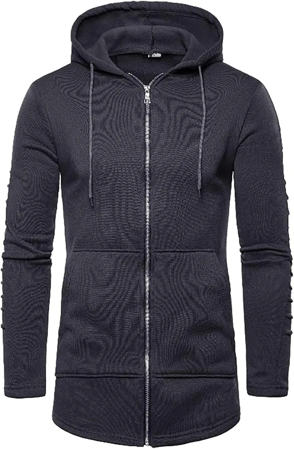 Men's Full Zip Hoodies Casual Camouflage Sports Sweatshirt Long Sleeve Zipper Hooded Jacket Coat