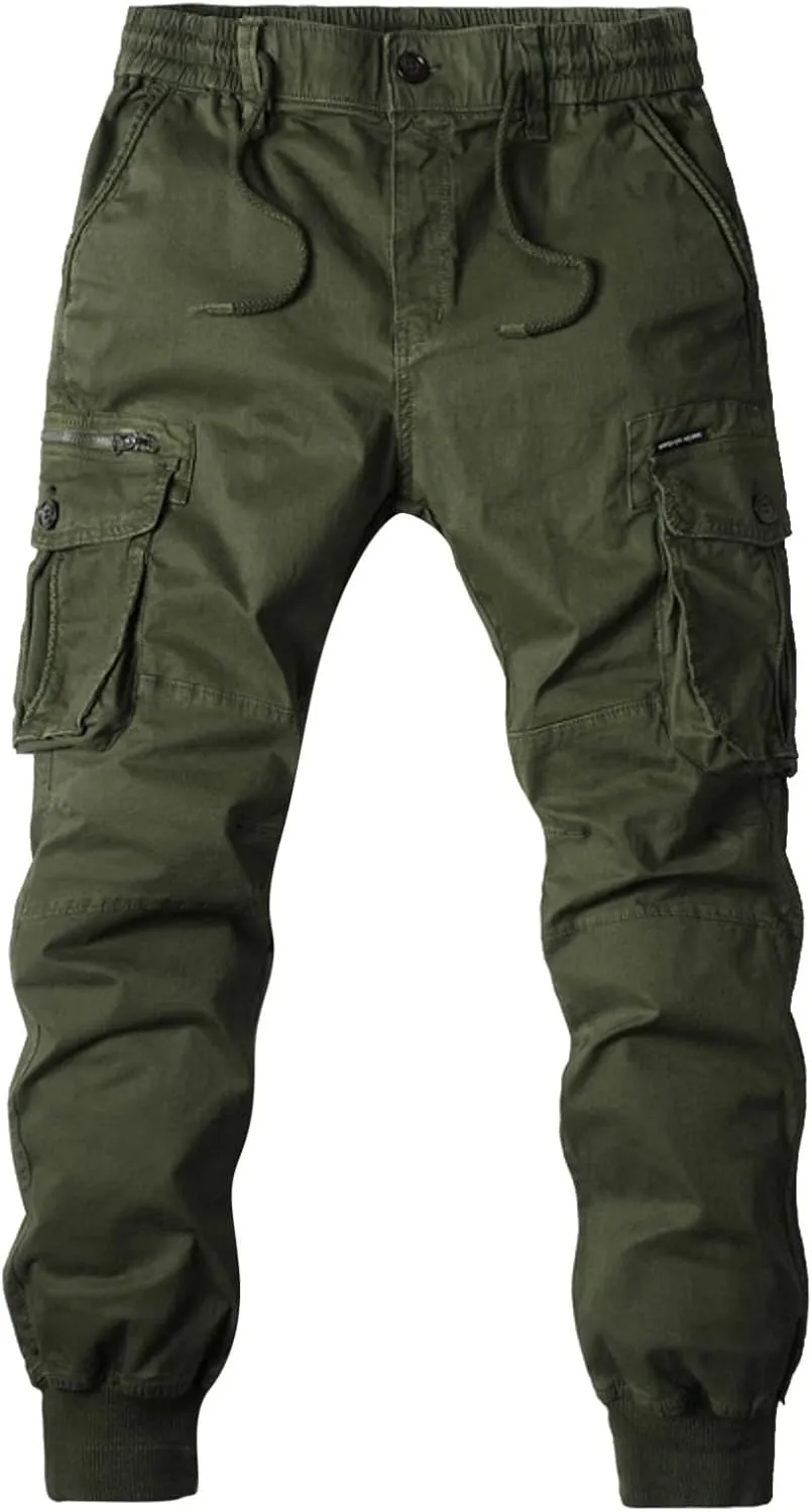 Men's Heavyweight Work Trousers Relaxed-Fit Streetwear Work Tracksuit Trousers Outdoor Workout Athletic Jogger Pants