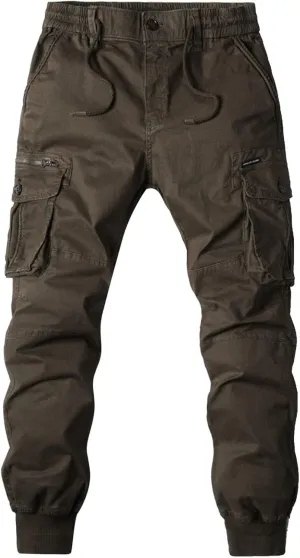 Men's Heavyweight Work Trousers Relaxed-Fit Streetwear Work Tracksuit Trousers Outdoor Workout Athletic Jogger Pants