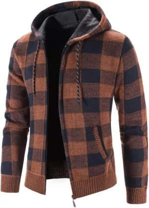 Mens Hoodies Pullover Fashion Long Sleeve Warm Camouflage Printed Hooded Jacket Top