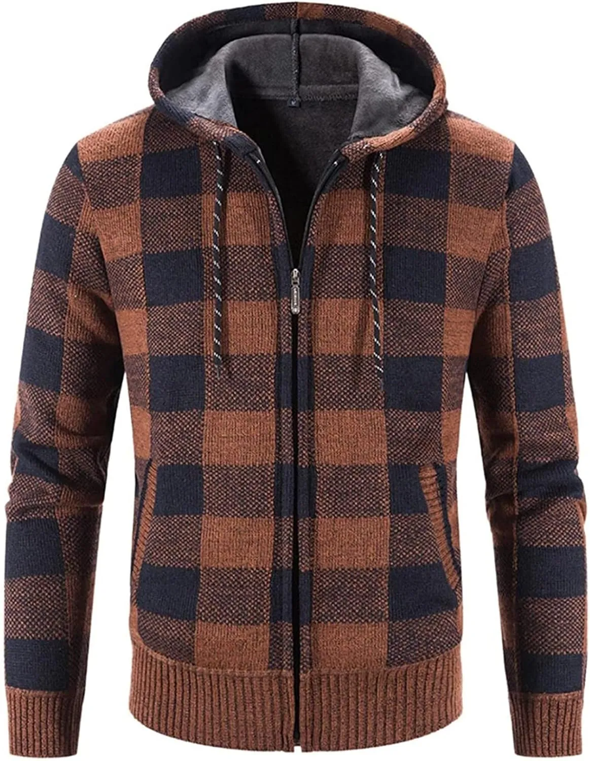Mens Hoodies Pullover Fashion Long Sleeve Warm Camouflage Printed Hooded Jacket Top