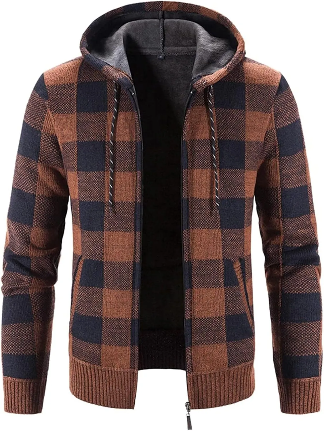 Mens Hoodies Pullover Fashion Long Sleeve Warm Camouflage Printed Hooded Jacket Top