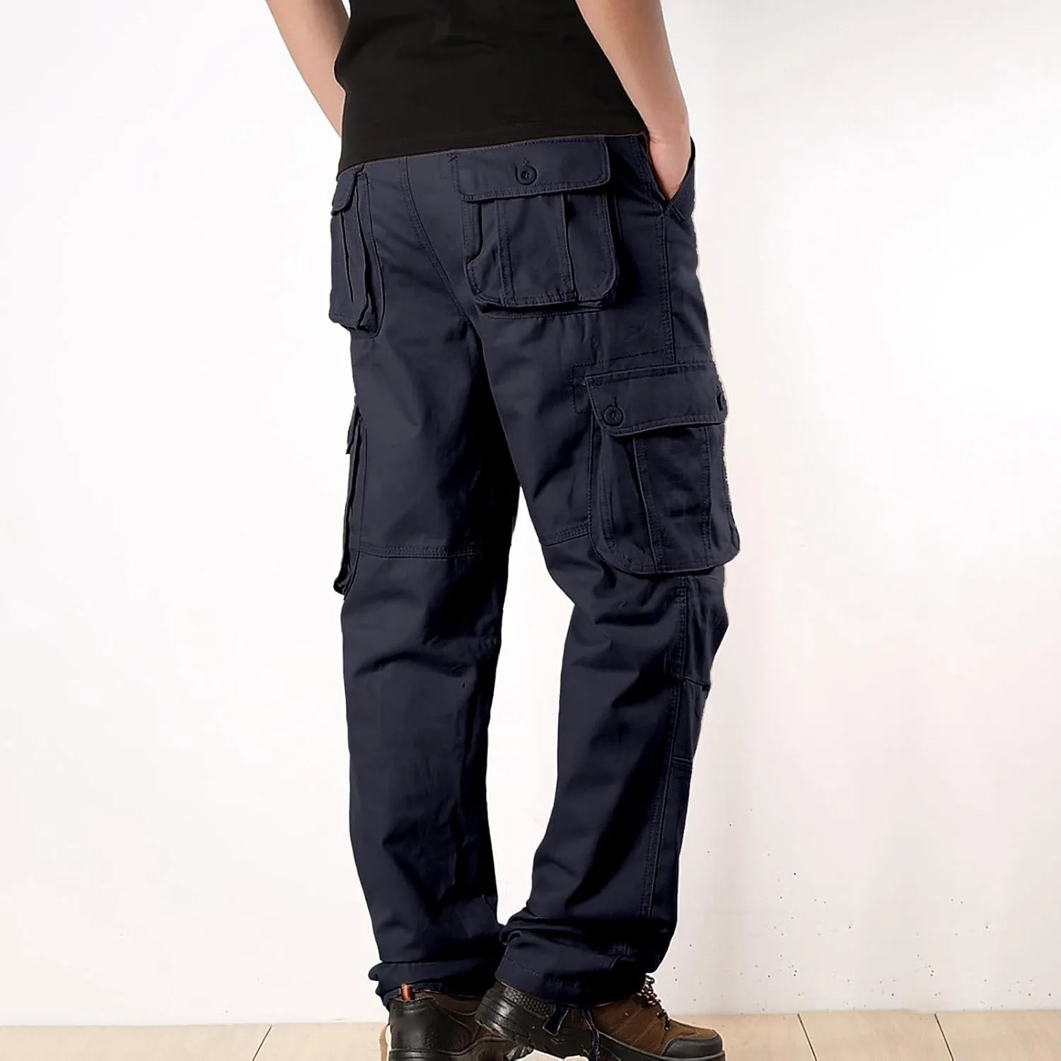 Men's Joggers Pants Lightweight Cargo Pants for Mens Fleece Cargo Pants Lined Track Pants Men Man Sports Sweat