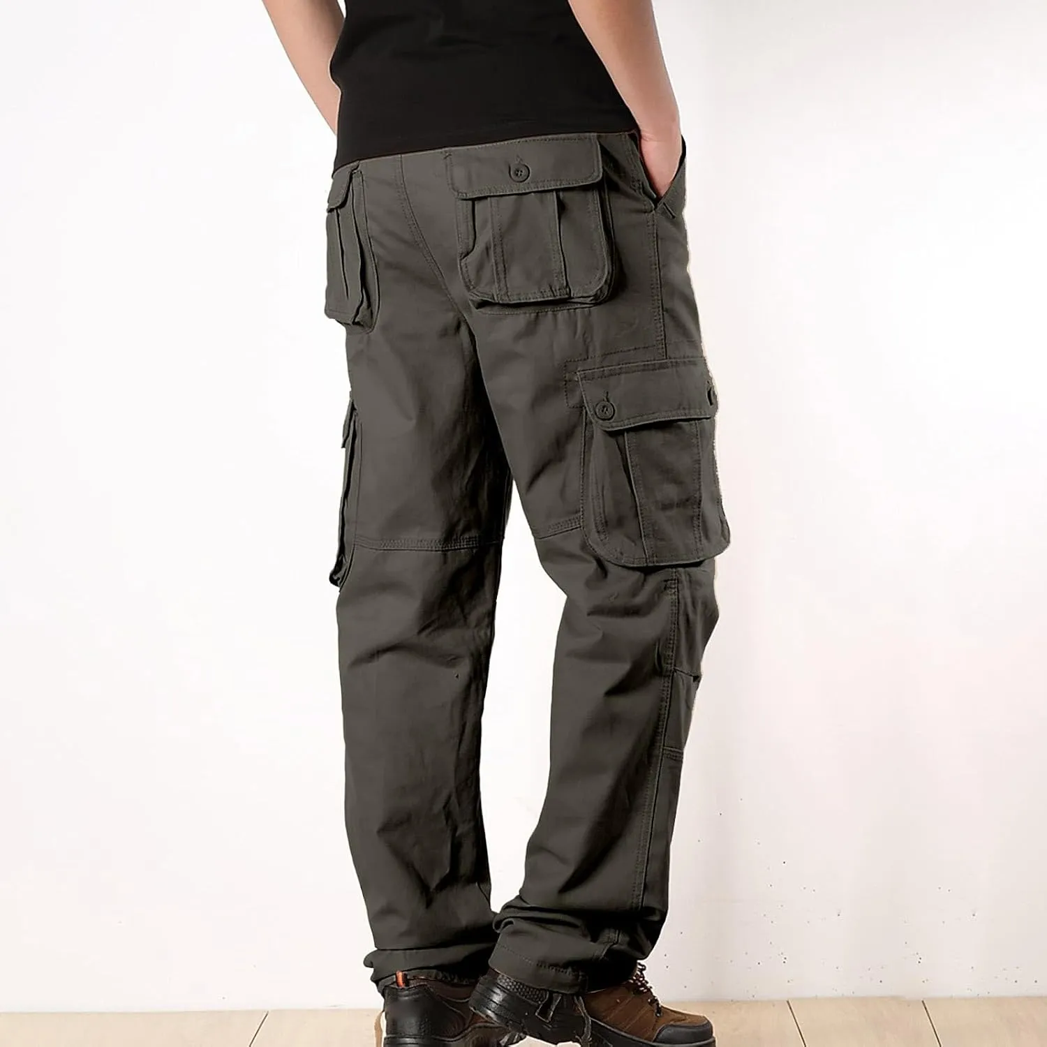 Men's Joggers Pants Lightweight Cargo Pants for Mens Fleece Cargo Pants Lined Track Pants Men Man Sports Sweat