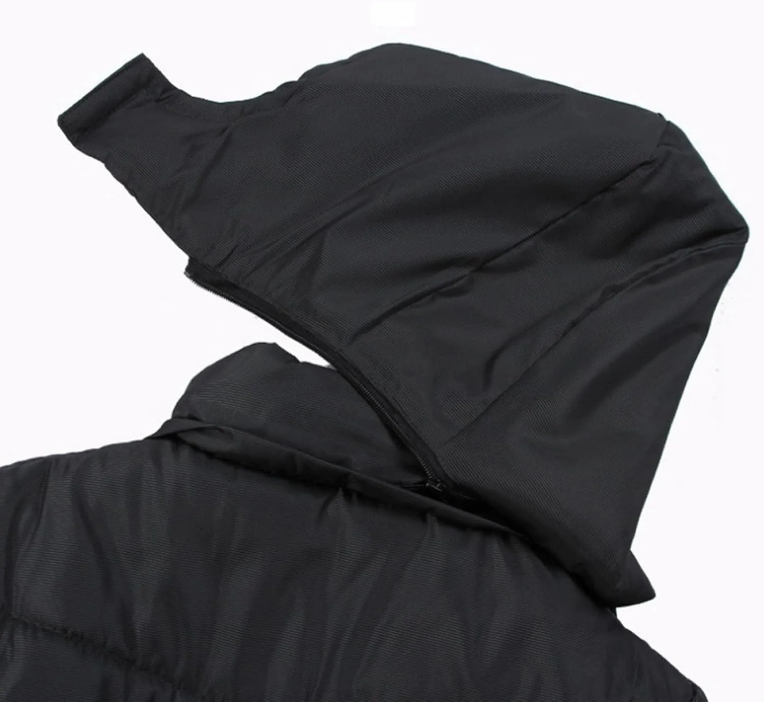 Mens Long Winter Coat Hooded Quilted Warm Parka Jacket Down Coat Winter Warm Down Puffer Jacket Coat for Snow Ski