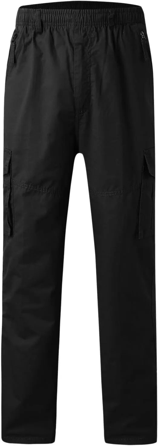 Mens Multi Pockets Cargo Pants Hiking Combat Work Outdoor Trousers Ripstop Wild Cargo Pants with Pockets