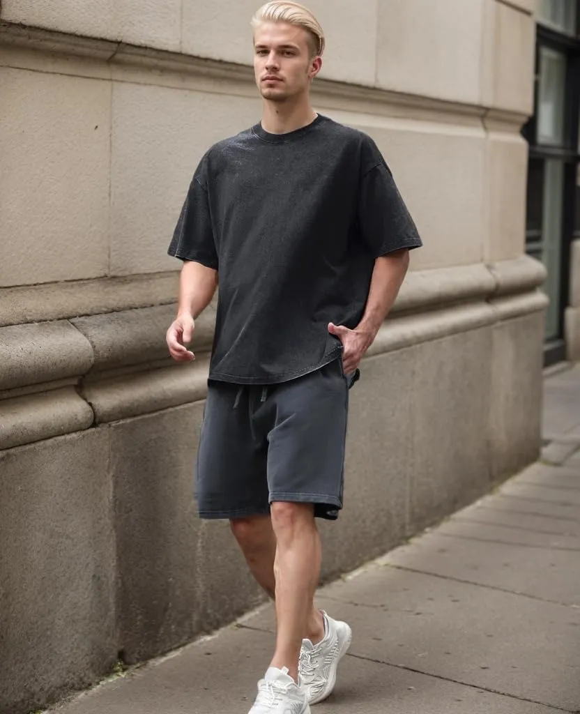Men's Oversized Cotton T-Shirts Unisex Vintage Streetwear Tee Loose Fit Casual Shirt Gym Lounge Wear