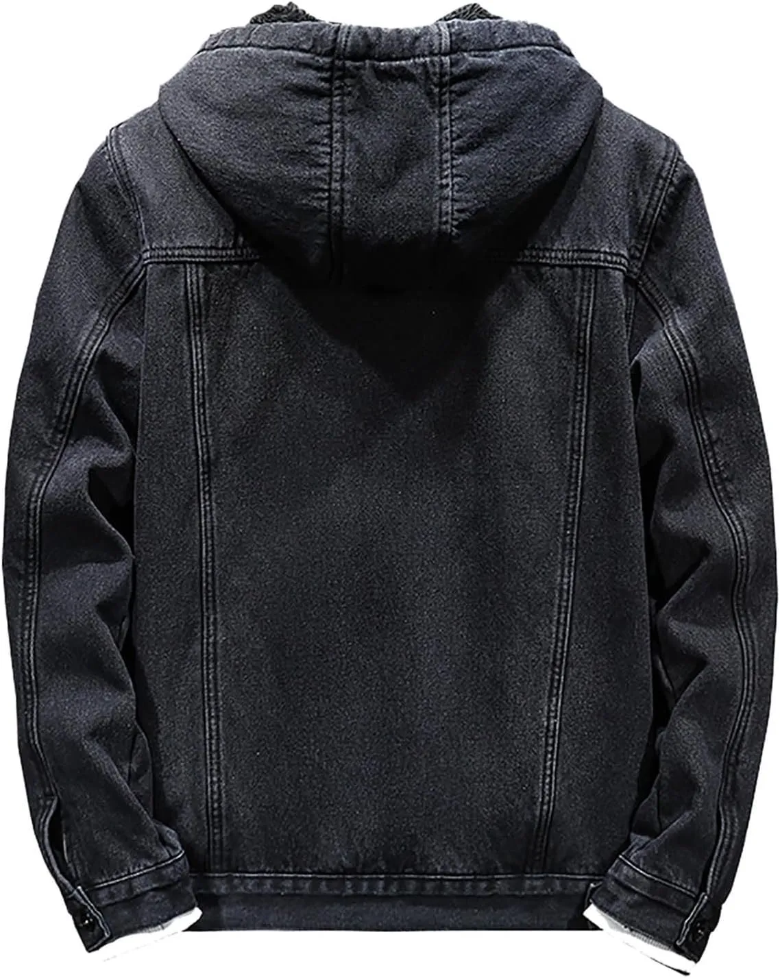 Men's Sherpa Fleece Lined Denim Jacket Warm Winter Trucker Jacket Cowboy Jean Jacket Winter Warm Hoodies
