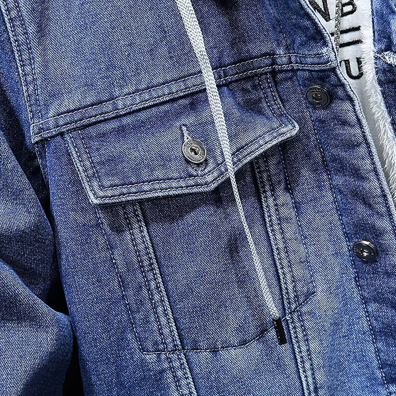 Men's Sherpa Fleece Lined Denim Jacket Warm Winter Trucker Jacket Cowboy Jean Jacket Winter Warm Hoodies