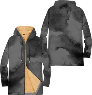 Mens Sherpa Hoodie Full-Zip Casual Thick Sweatshirt Fleece Warm Winter Hooded