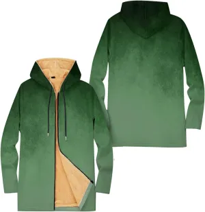 Mens Sherpa Lined Hoodie Full-Zip Fleece Thick Hoodies Heavyweight Thermal Warm Sweatshirt