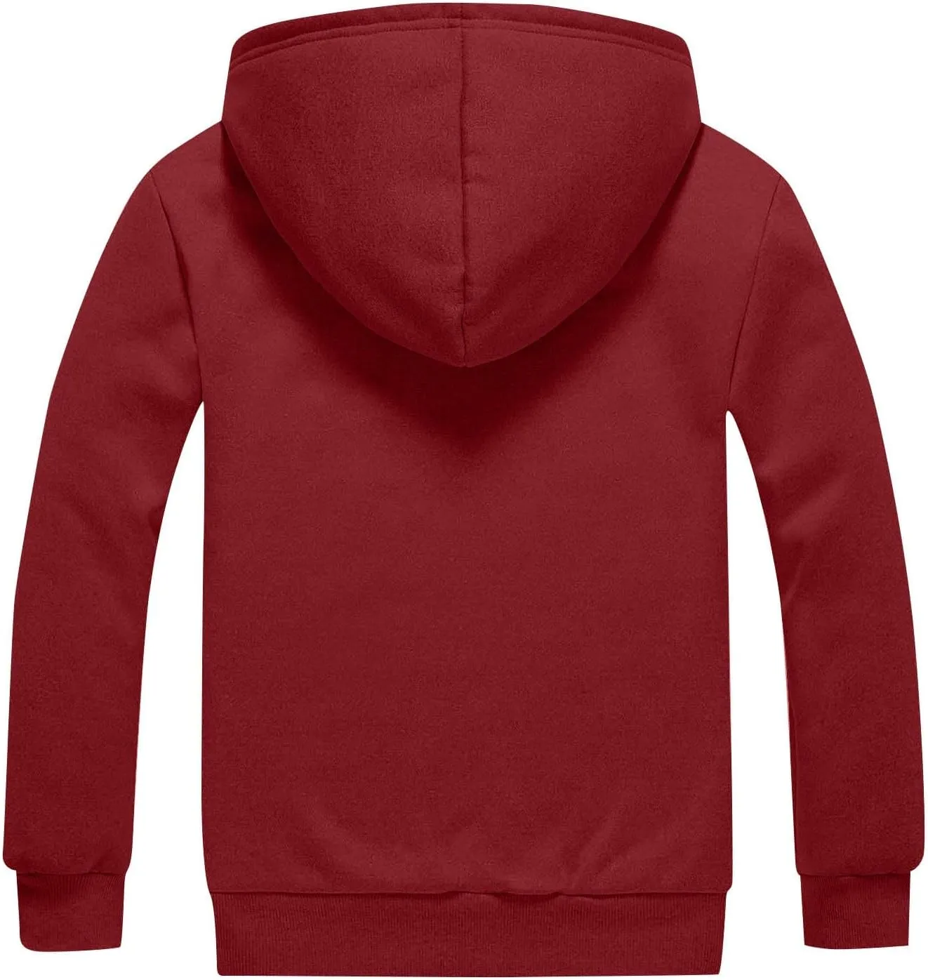 Mens Sherpa Lined Hoodie Full-Zip Thick Casual Sweatshirt Heavyweight Thermal Winter Hooded