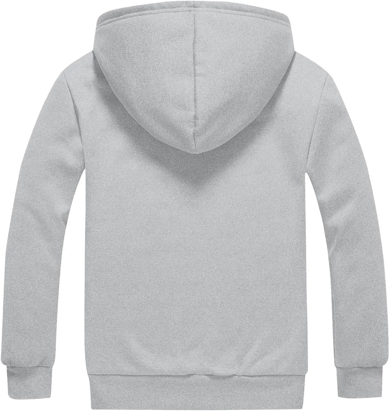 Mens Sherpa Lined Hoodie Full-Zip Thick Casual Sweatshirt Heavyweight Thermal Winter Hooded