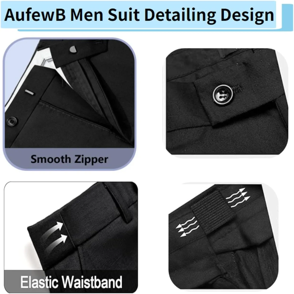 Men's Suit Slim Fit 3 Piece Men Tuxedo for Wedding Slim Fit Suit Double Breasted Suit Blazer Vest Pants Sets Prom