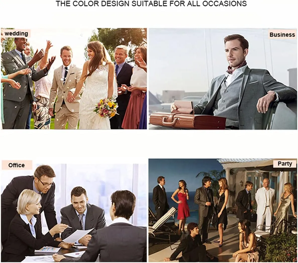 Men's Suits Slim Fit 2 Pieces Wedding Suit Blazer Groomsmen Prom Suits Business Casual Suit