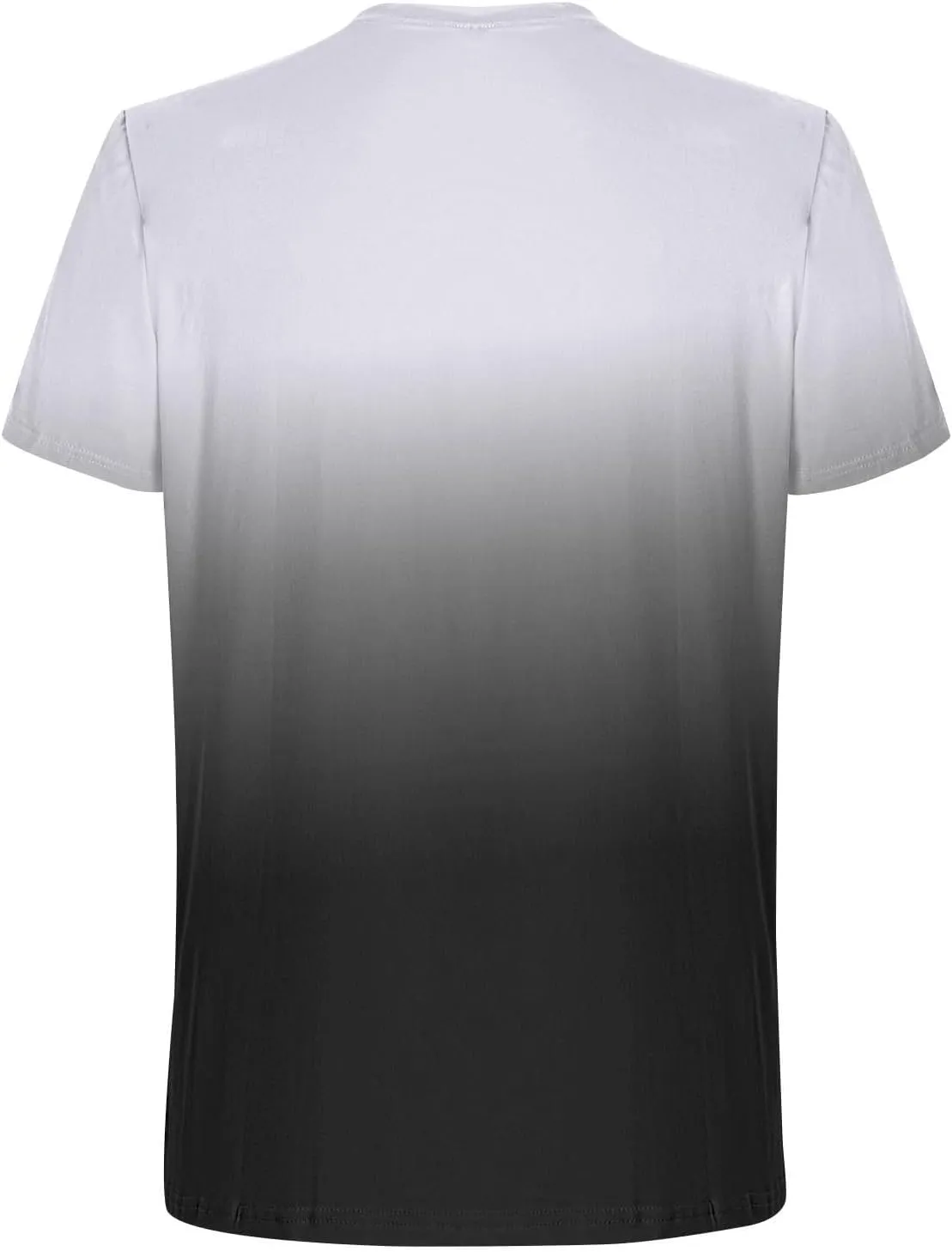 Mens Summer Streetwear Casual T Shirts Short Sleeve Ombre Tropical Print Tee Shirts Loose Fit Fashion Hip Hop Tshirts