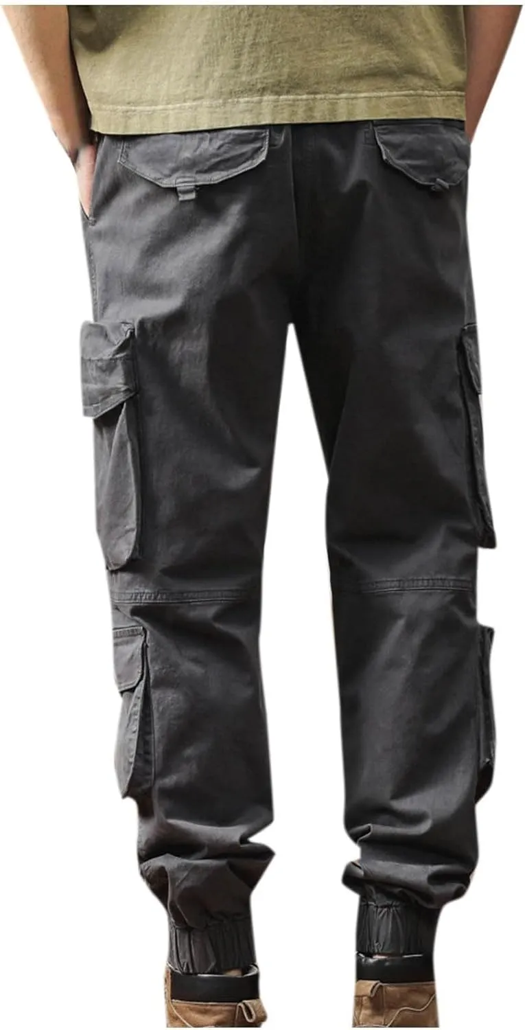 Men's Tactical Pants Ripstop Cargo Pants Lightweight Casual Work Hiking Pants Joggers Sweatpants Outdoor Apparel