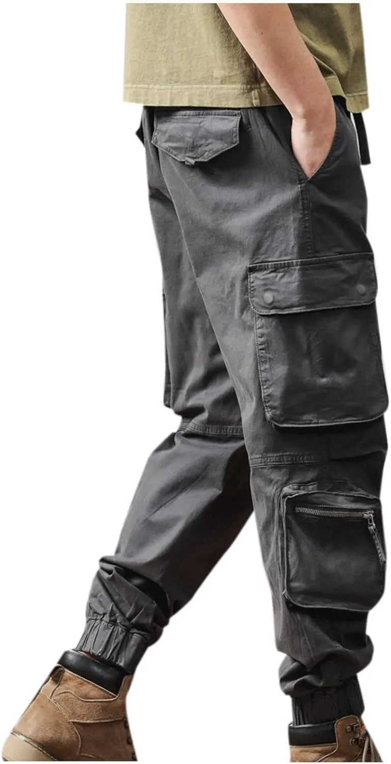 Men's Tactical Pants Ripstop Cargo Pants Lightweight Casual Work Hiking Pants Joggers Sweatpants Outdoor Apparel