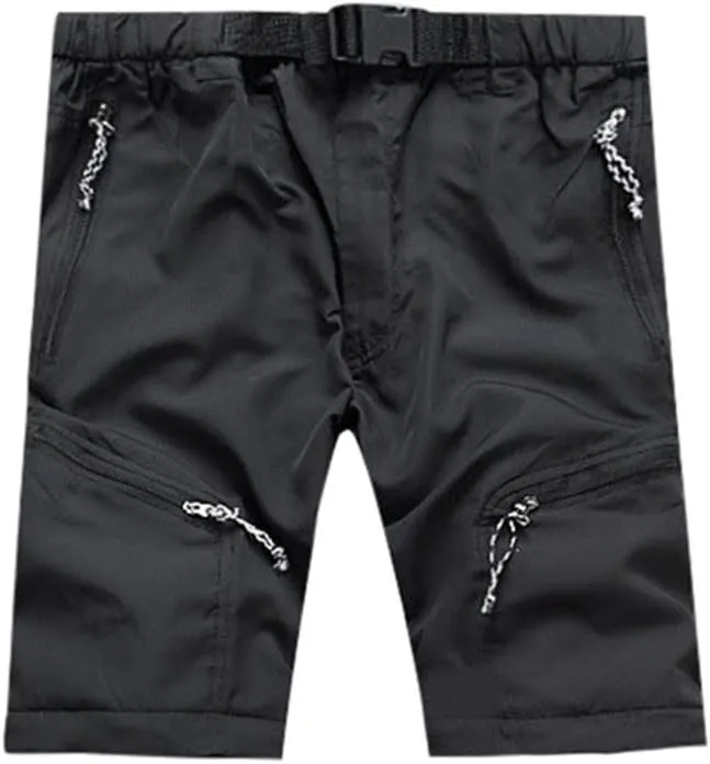 Mens Utility Work Pants Water Resistant Dry Fit Convertible Zip Off Work Cargo Pants Outdoor Lightweight Hiking Pants