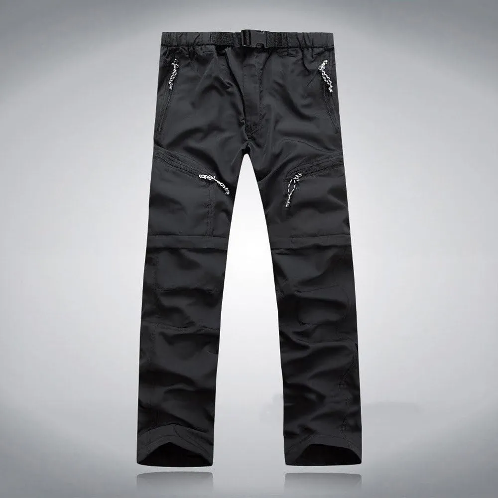 Mens Utility Work Pants Water Resistant Dry Fit Convertible Zip Off Work Cargo Pants Outdoor Lightweight Hiking Pants