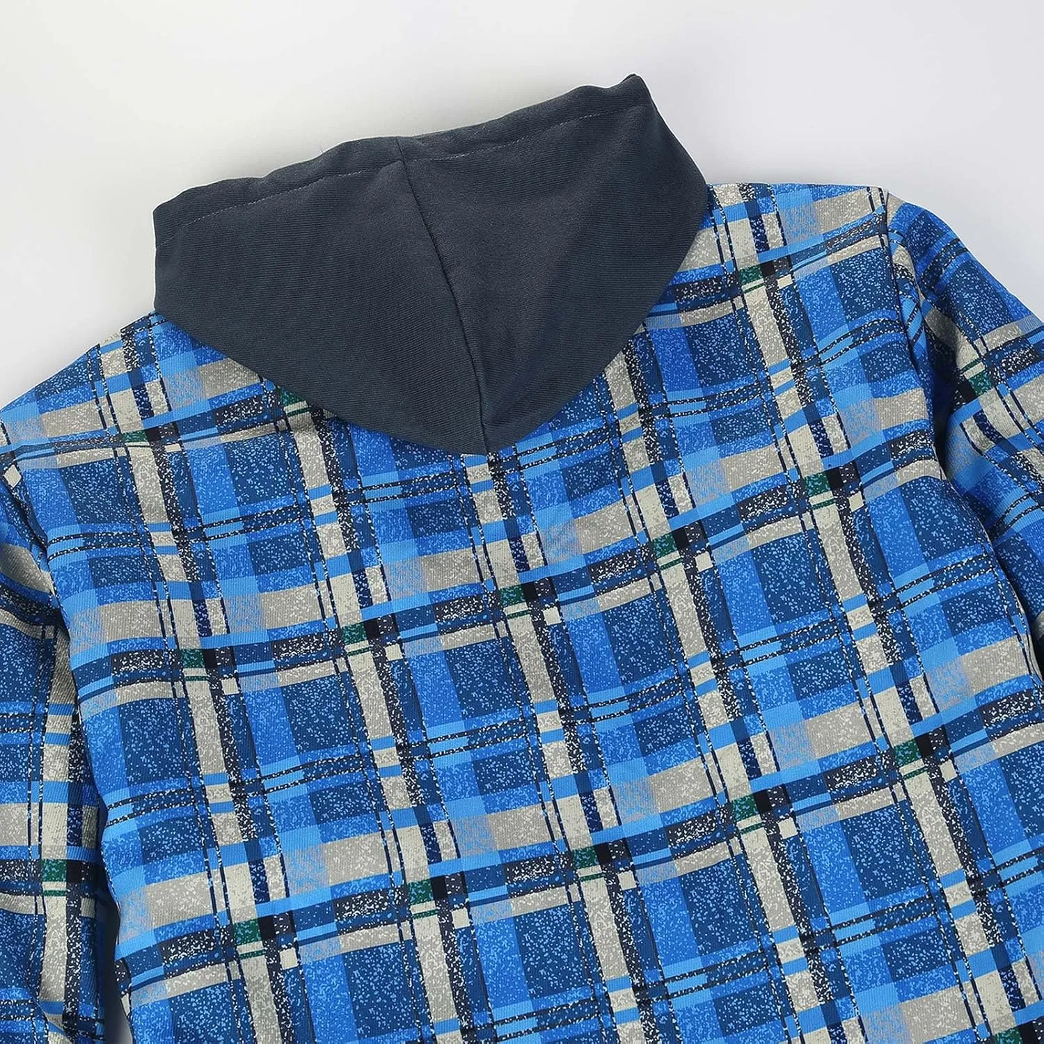 Mens Winter Coat Quilted Lined Plaid Warm With Hood Warm Windbreaker Jackets Heated Casual Hoodie