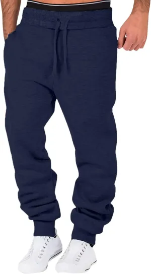 Mens Workout Cargo Sweatpants Mens Cargo Pants Casual Drawstring Athletic Jogger Sports Outdoor Trousers Mens Active