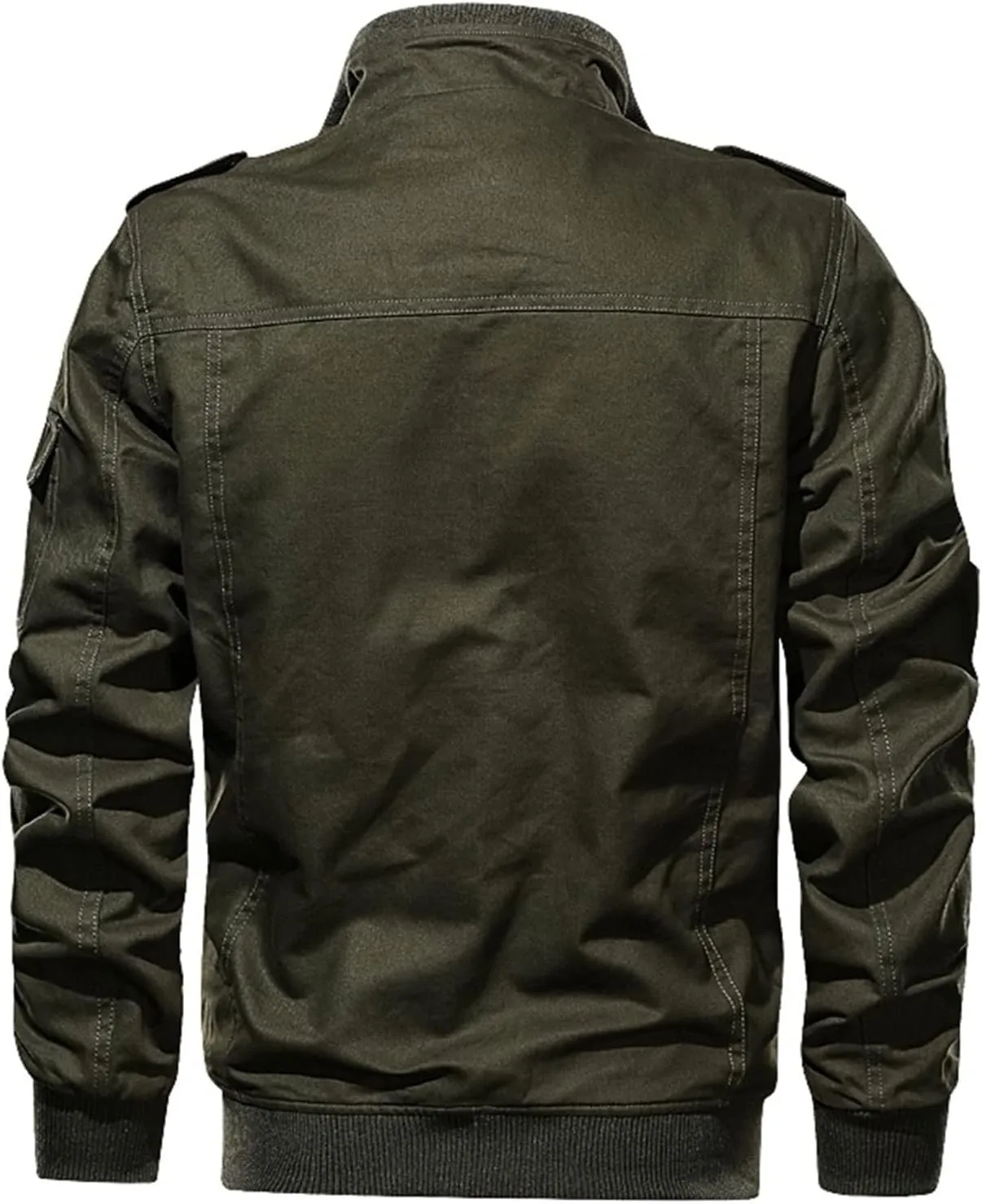 Mens Zip Up Fleece Warm Jackets Thick Coats Breathable Top Zipper Lapel Solid Jacket Winter Coat Warm Parka Jacket